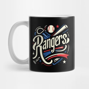 Rangers // Baseball fan design Mug